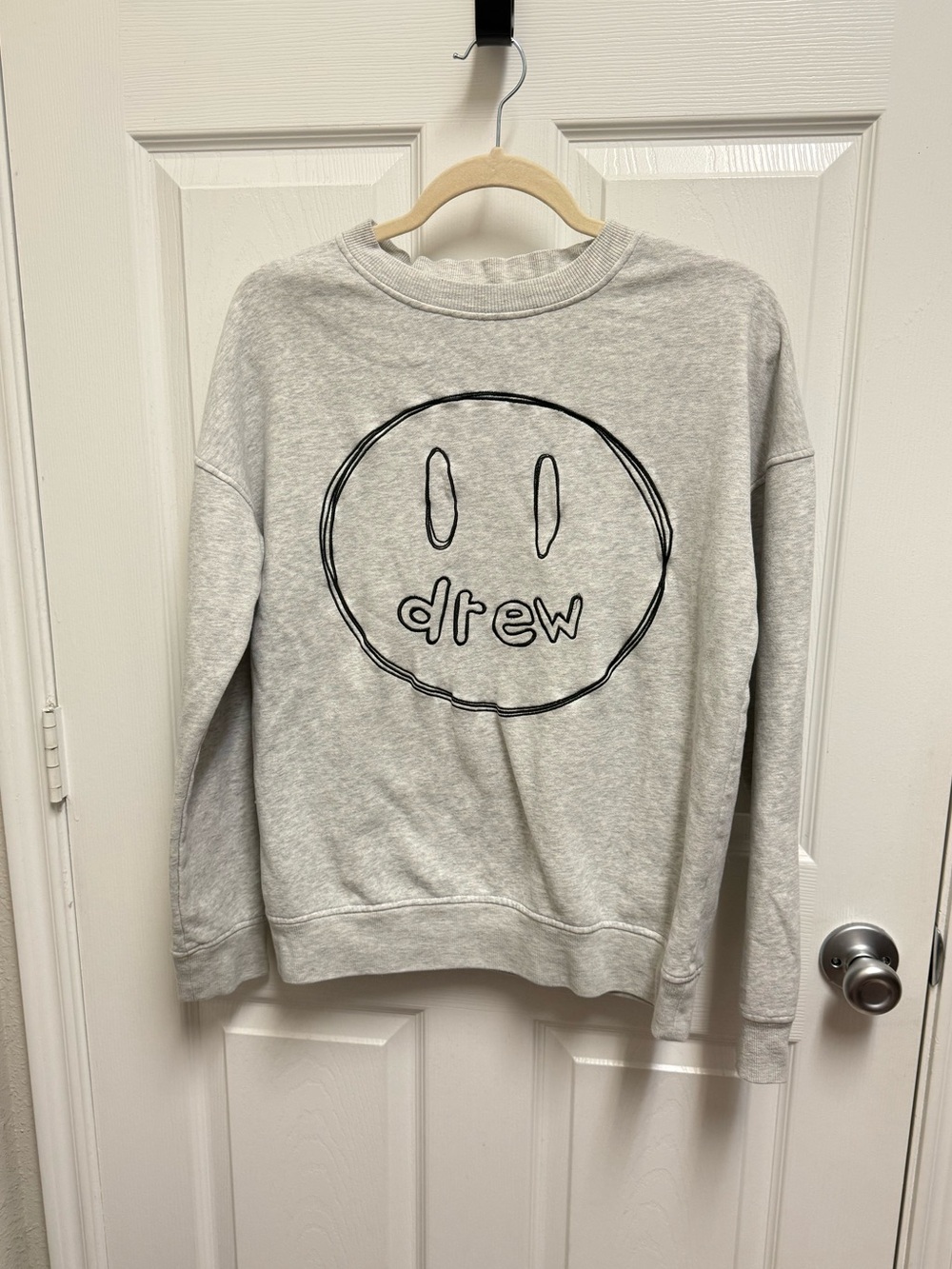 Drew House Light Grey Smiley Sweatshirt